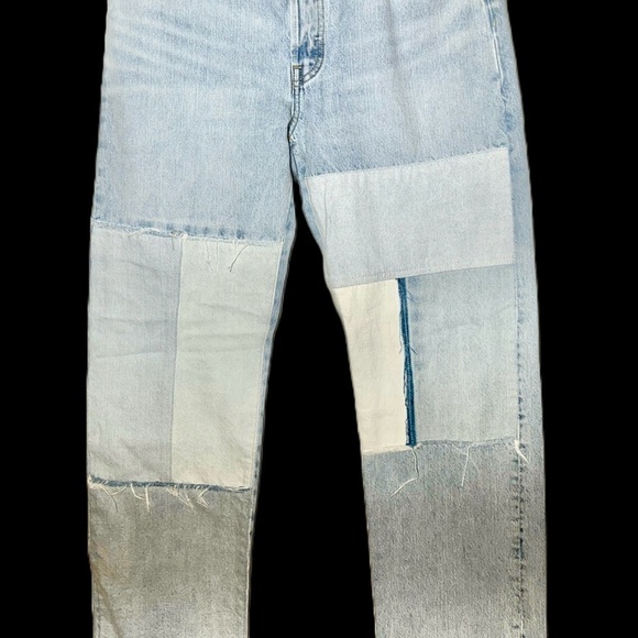 NEW 501® 90's Freehand Folk Jeans Blue | Levi's® CZ with Raw Fringe Hem, W28 L30 - Picture 11 of 16